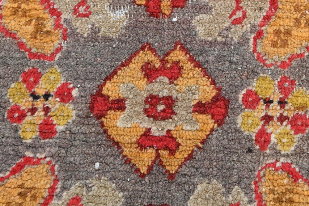 Rug 122x214 cm, red, wool, Turkey, 1980s. - 221813
