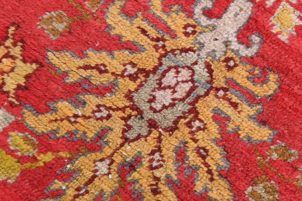 Rug 122x214 cm, red, wool, Turkey, 1980s. - 221815
