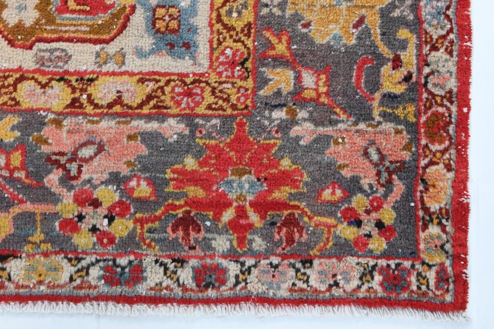 Rug 122x214 cm, red, wool, Turkey, 1980s. - 221807