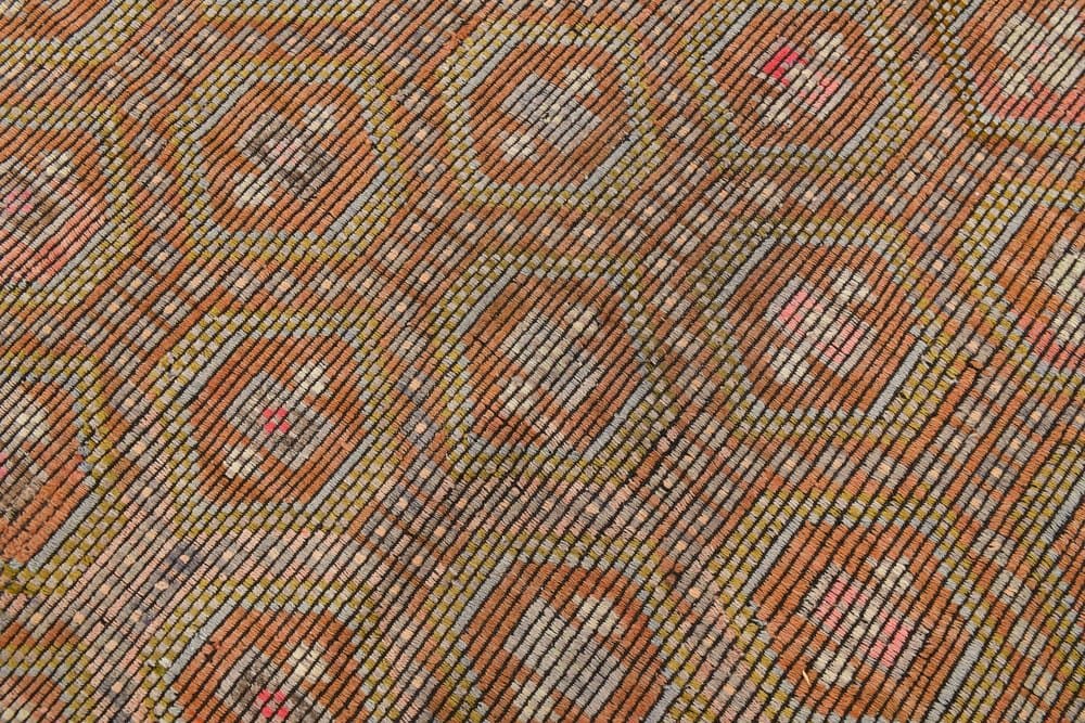 Kilim 290x182 cm, brązowy, czarny, wełna, Turcja, lata 60. - 221723