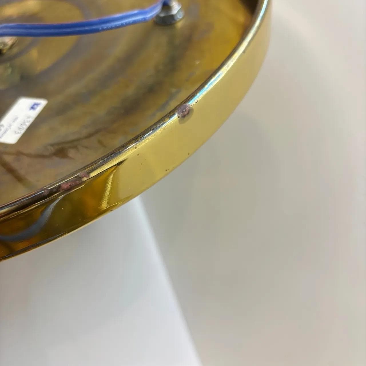 Mosiężna para plafonów ścienno-sufitowych, TZ Schmitz, Niemcy, lata 70. - 16089