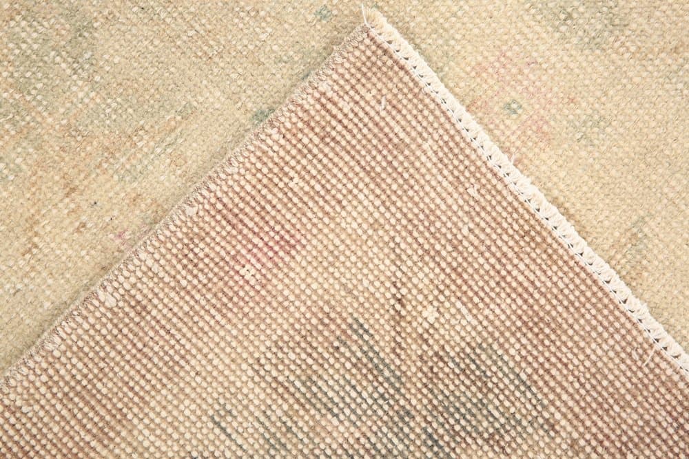 Rug 216x130 cm, beige, wool, Turkey, 1960s. - 221670