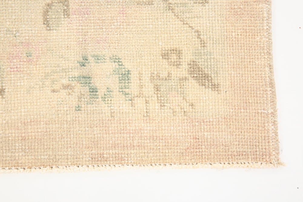 Rug 216x130 cm, beige, wool, Turkey, 1960s. - 221665