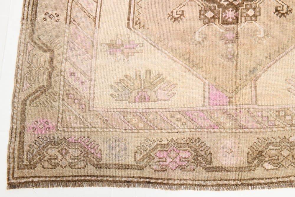 Rug 320x149 cm, beige, wool, Turkey, 1960s - 221647