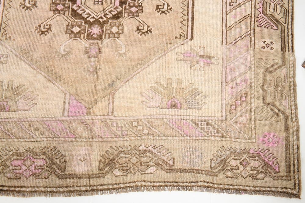 Rug 320x149 cm, beige, wool, Turkey, 1960s - 221648