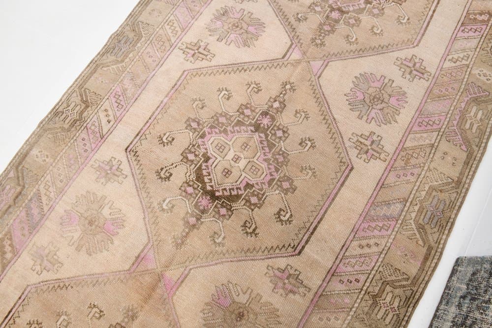 Rug 320x149 cm, beige, wool, Turkey, 1960s - 221643