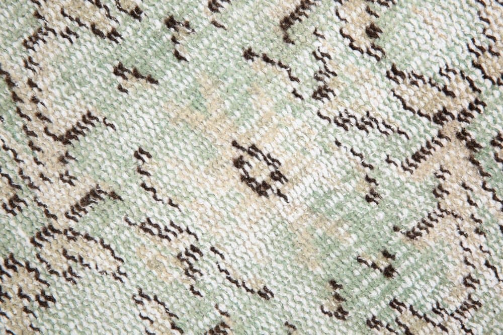 Chodnik 81x275 cm, turkusowy, beżowy, wełna, Turcja, lata 60. - 221607