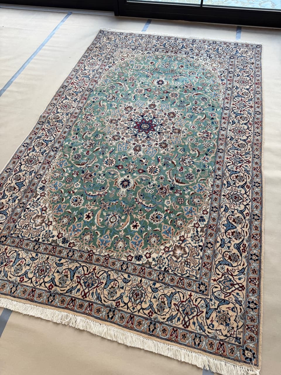 Dywan Nain, 290x175 cm, multikolor, wełna z jedwabiem, Iran - 222051