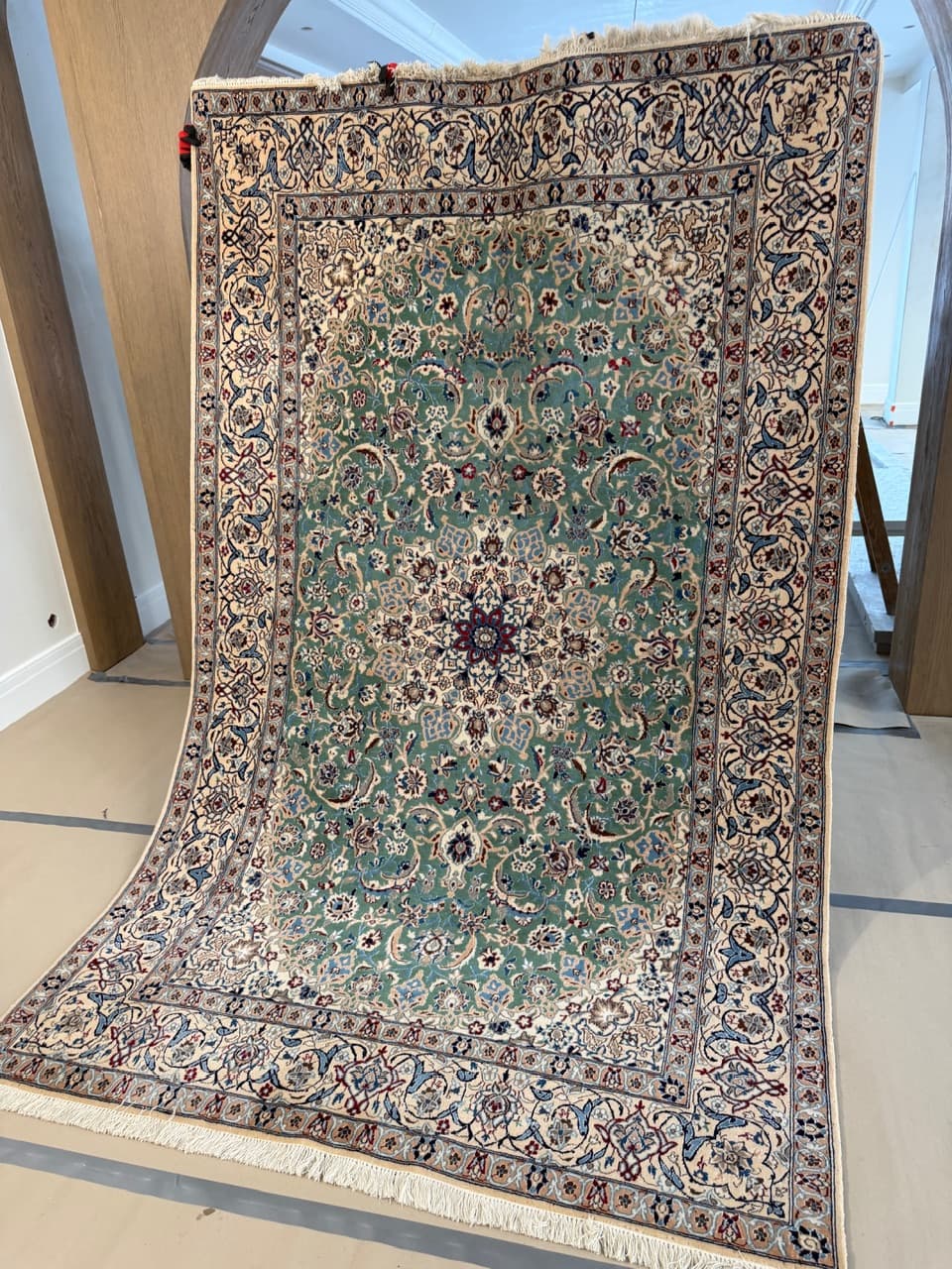 Dywan Nain, 290x175 cm, multikolor, wełna z jedwabiem, Iran - 222062