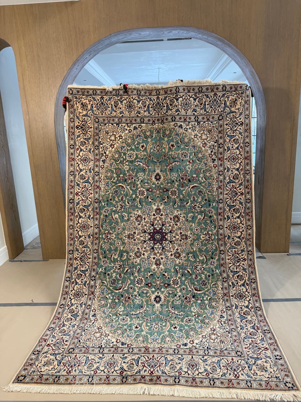 Dywan Nain, 290x175 cm, multikolor, wełna z jedwabiem, Iran - 222060