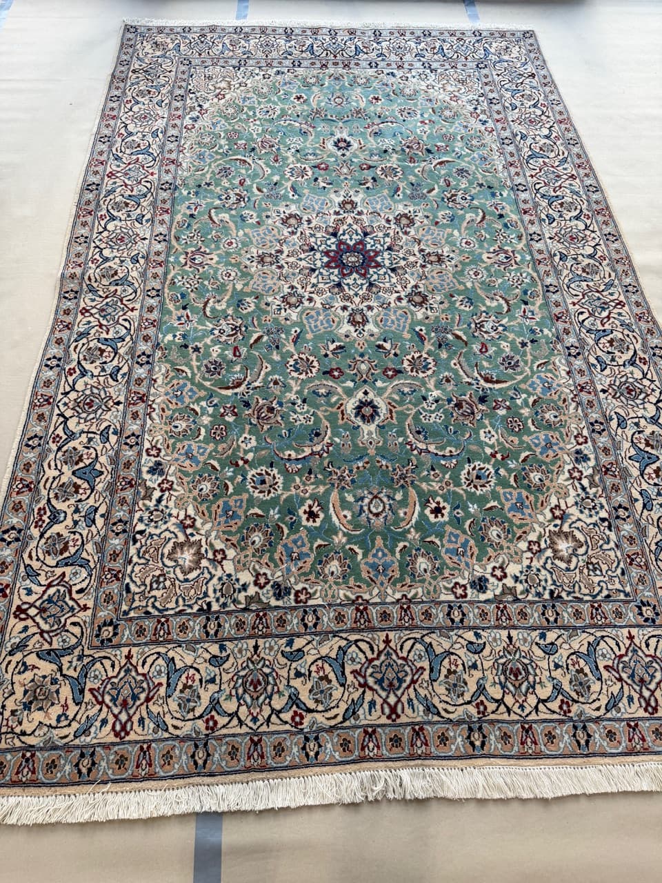 Dywan Nain, 290x175 cm, multikolor, wełna z jedwabiem, Iran - 222050