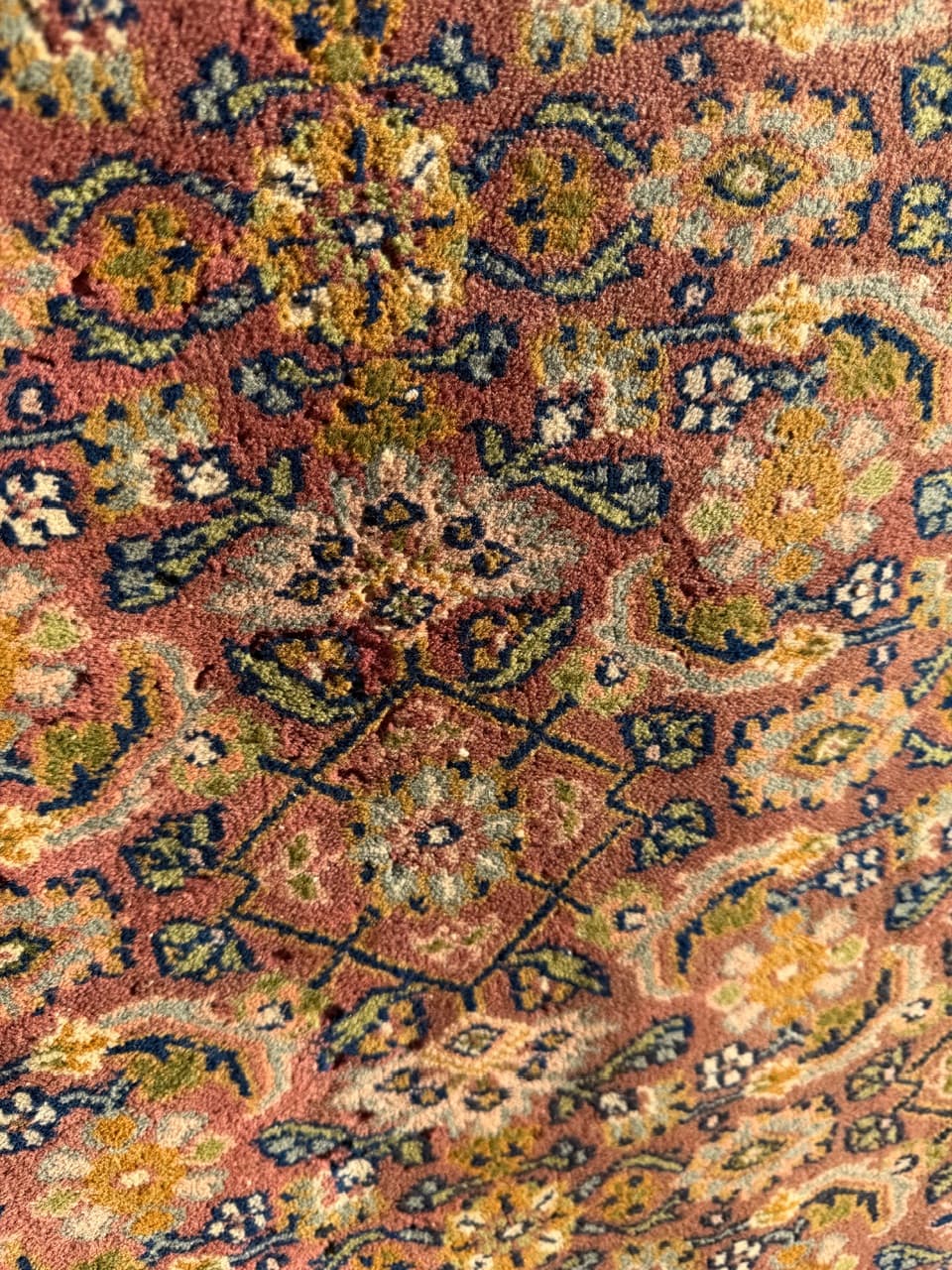 Dywan perski Indo Bidjar 230x230 cm, czerwony, wełna, Indie, lata 90. - 222111