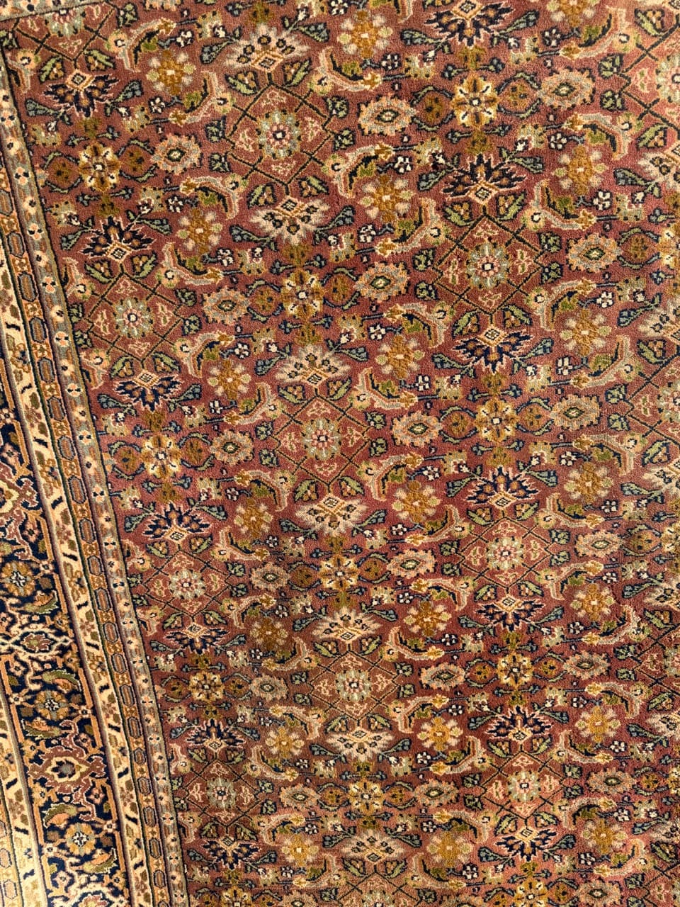 Dywan perski Indo Bidjar 230x230 cm, czerwony, wełna, Indie, lata 90. - 222122