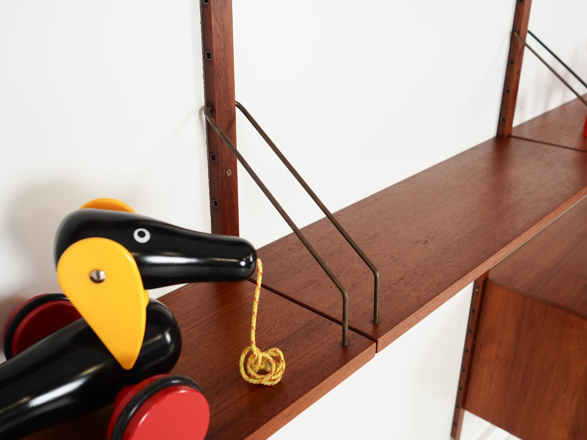 Regał systemowy, brązowy, teak, Dania, lata 60. - 222307