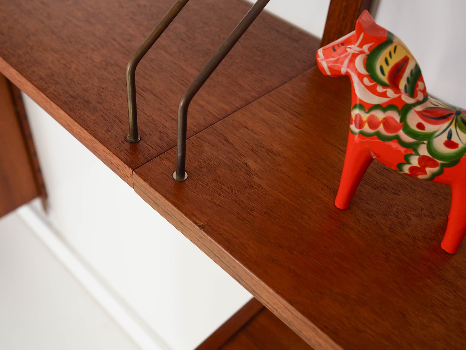 Regał systemowy, brązowy, teak, Dania, lata 60. - 222310