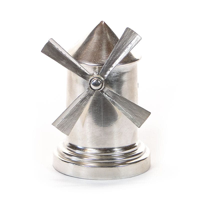 Skarbonka wiatrak, srebro, mosiądz, Polska, lata 20.