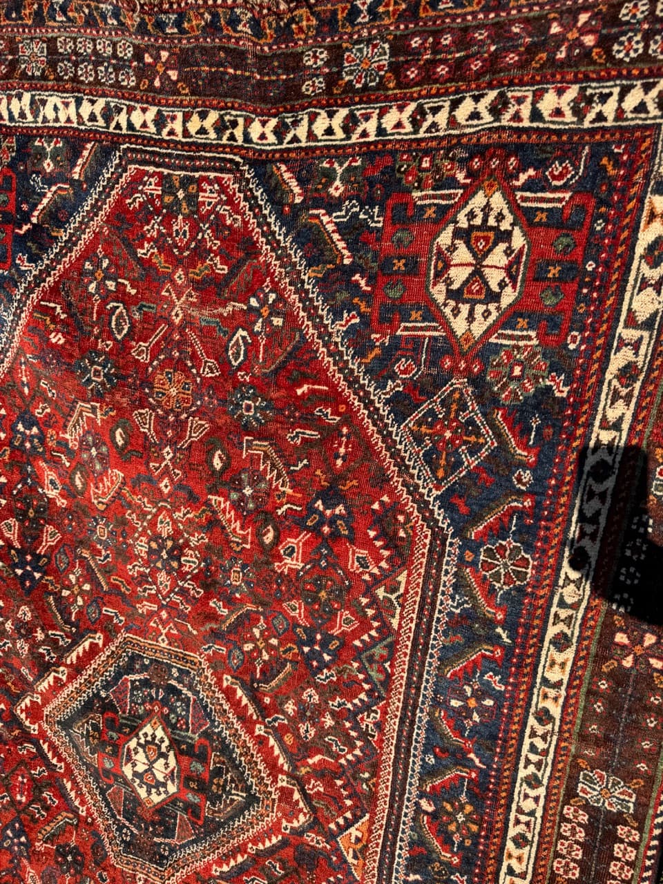 Dywan perski Shiraz 250x160 cm, multikolor, wełna, Iran, lata 50. - 222584