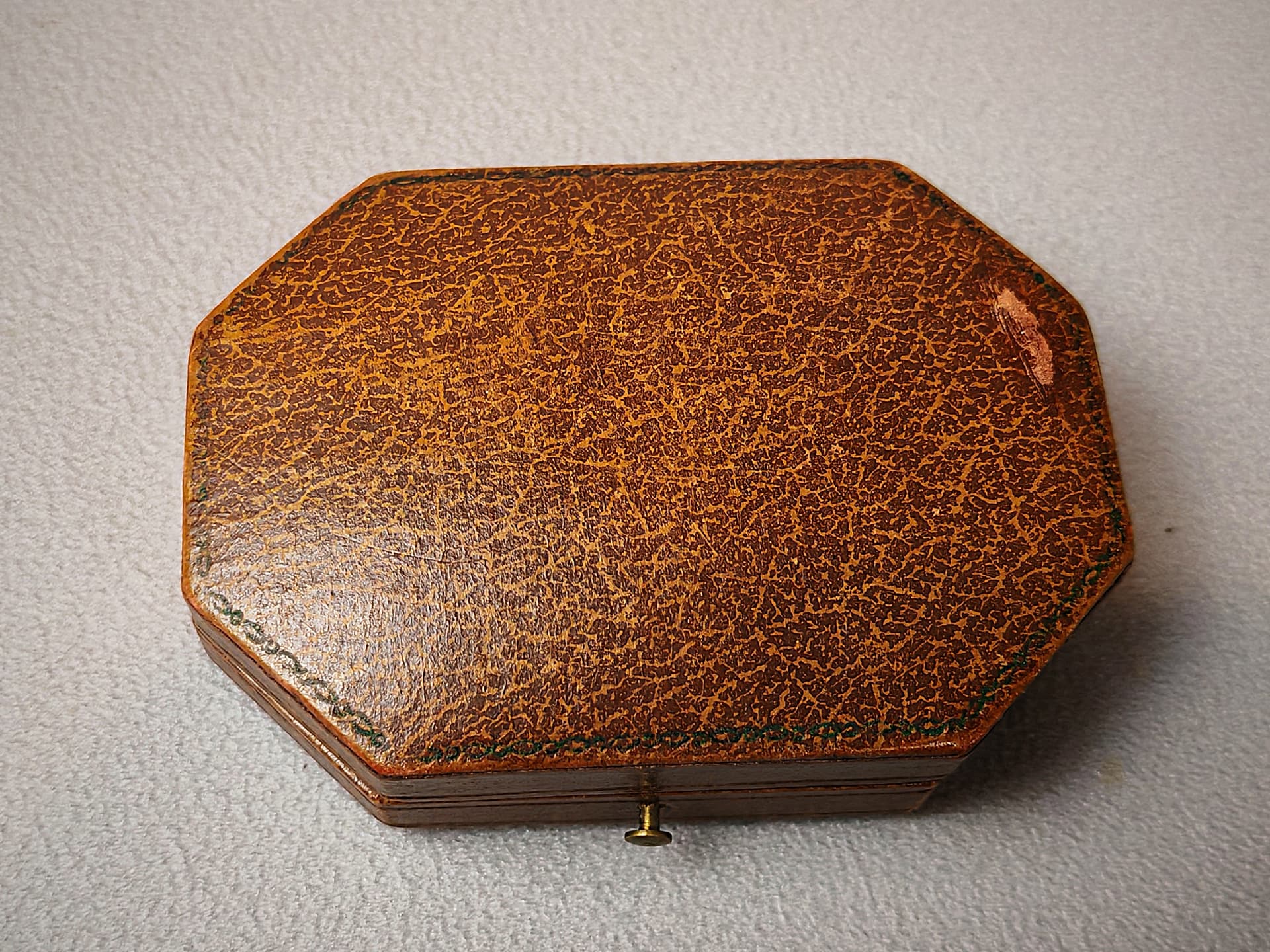 Para spinek do mankietów, srebro, tygrysie oko brązowy, proj. V. Janson, Szwecja, lata 60. - 222674