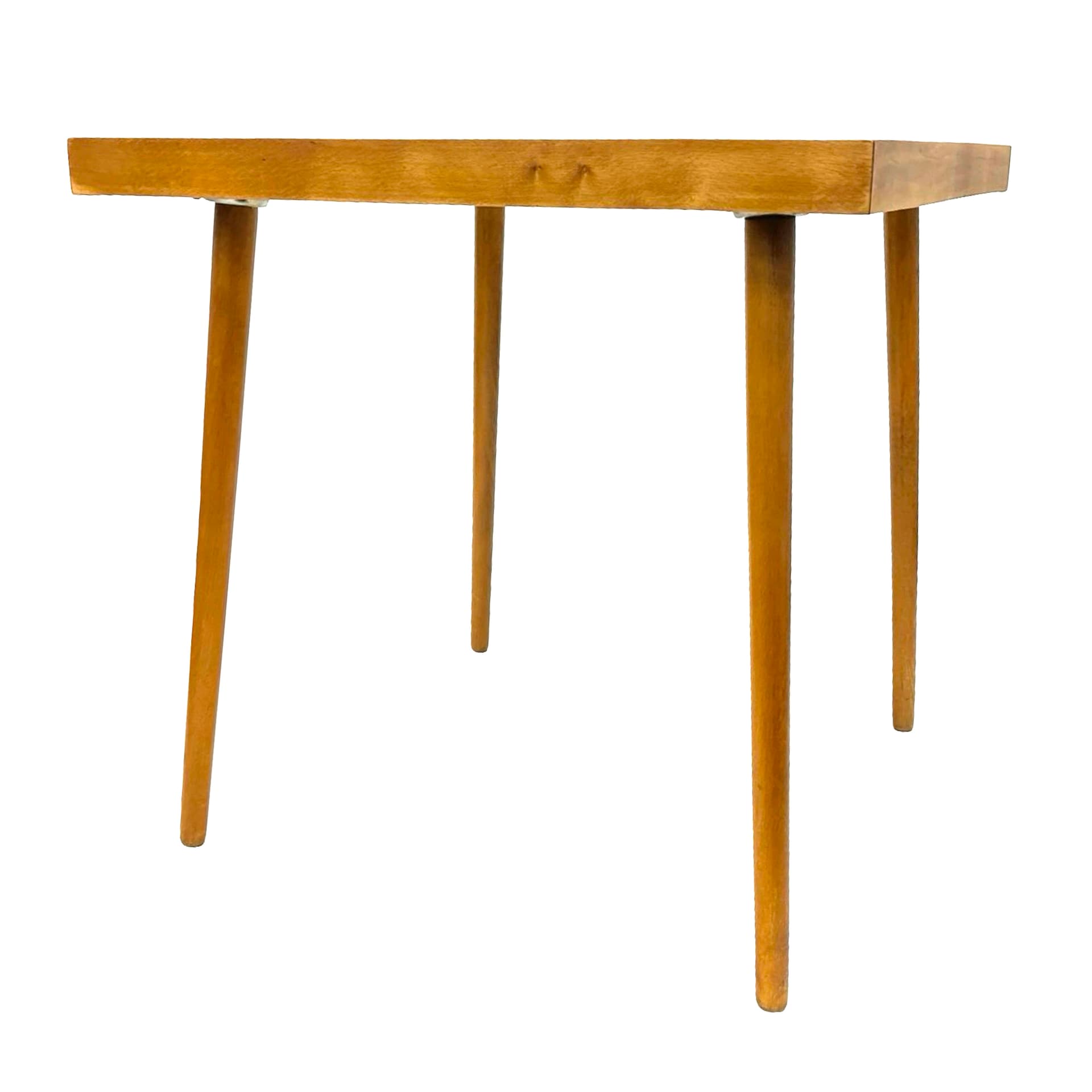 Stolik kawowy, szkło czarne, buk jasnobrązowy, Alfred Busch, Niemcy, lata 60. - 222690