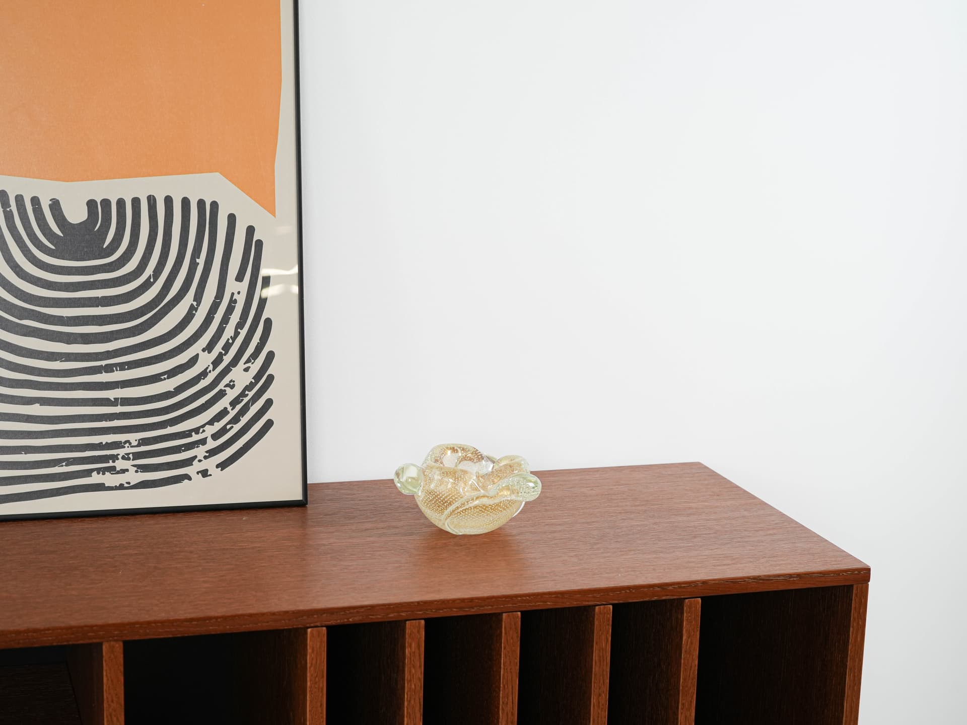 Popielnica Murano, transparentna, szkło, Włochy, lata 60. - 222726