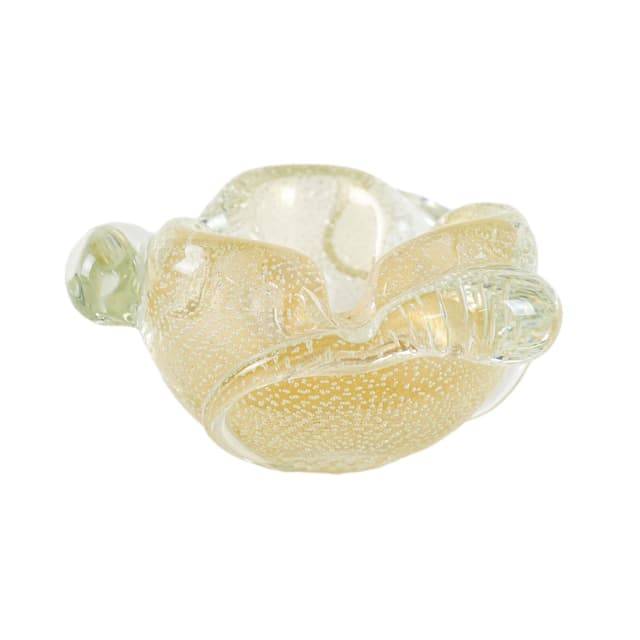 Popielnica Murano, transparentna, szkło, Włochy, lata 60. - WYMIARY