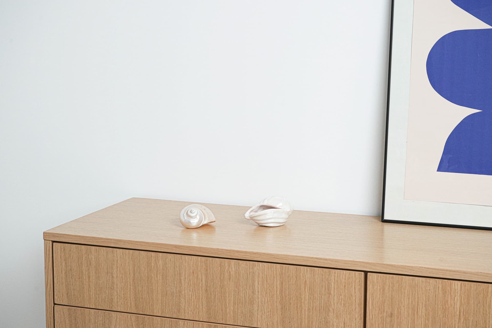 Muszla dekoracyjna, porcelana biała, Włochy, lata 70. - 222765