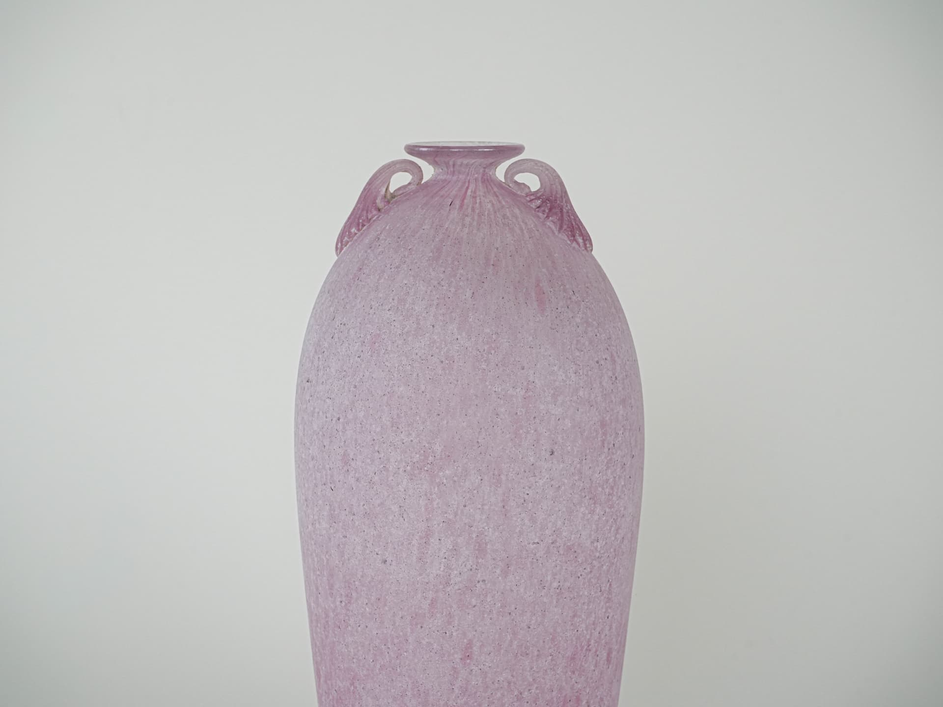 Wazon, szkło Murano różowy, Włochy, lata 70. - 222775