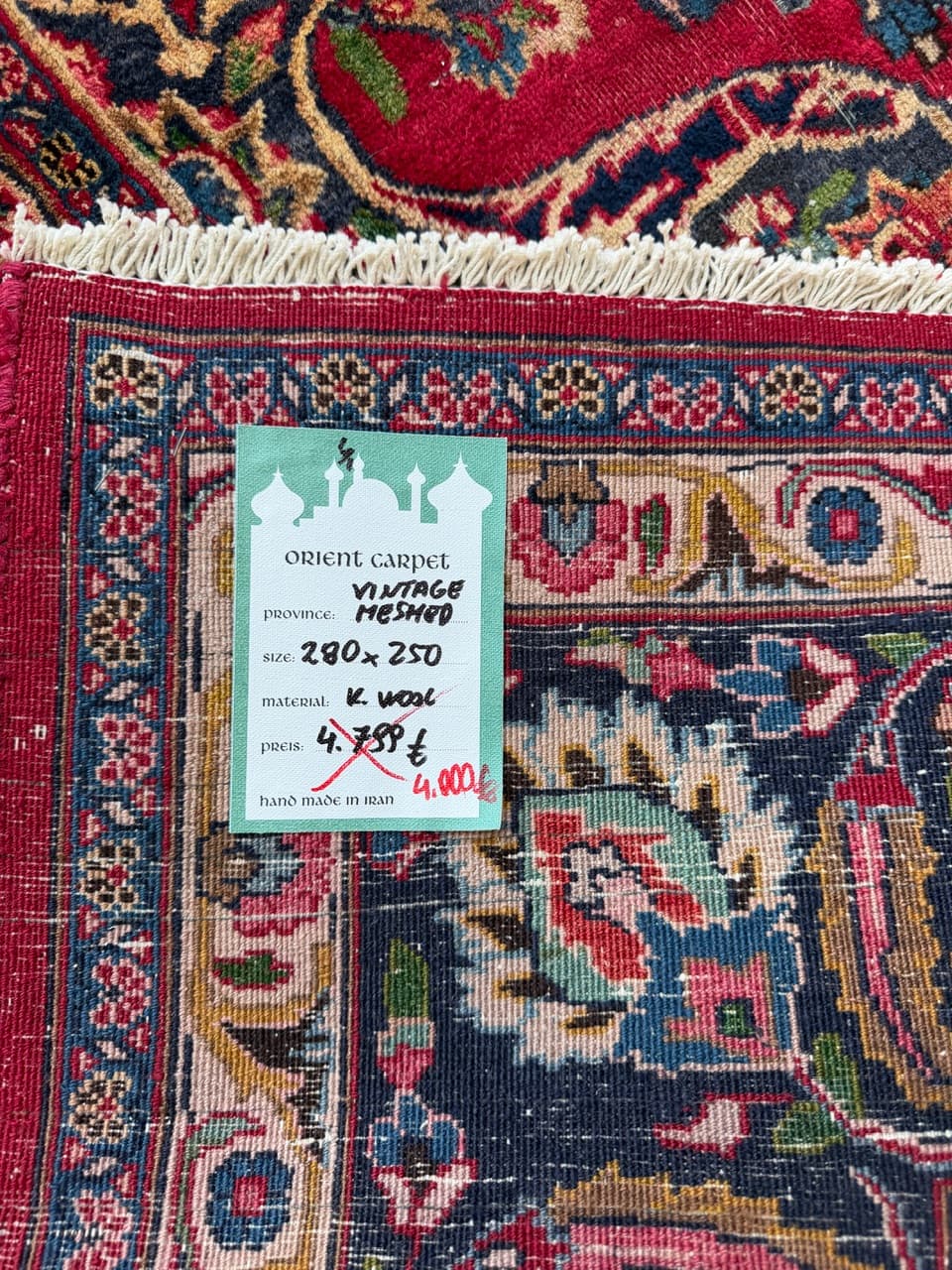 Rug Mesched 280x250 cm, multicolor wool, Iran - 222789