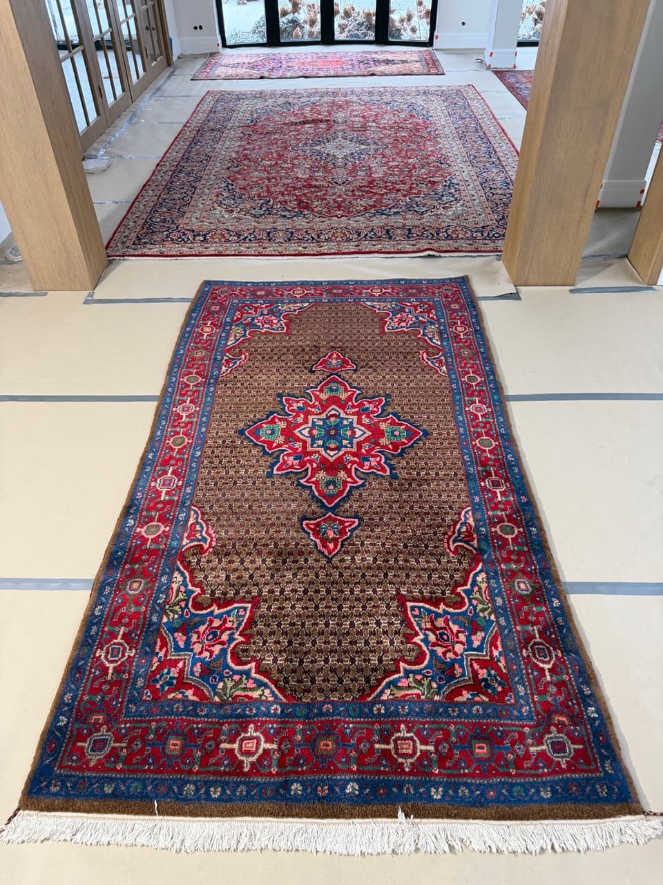 Rug Hamadan 290x150 cm, multicolor wool, Iran - 222814