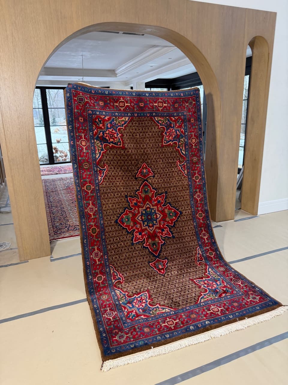 Rug Hamadan 290x150 cm, multicolor wool, Iran - 222807