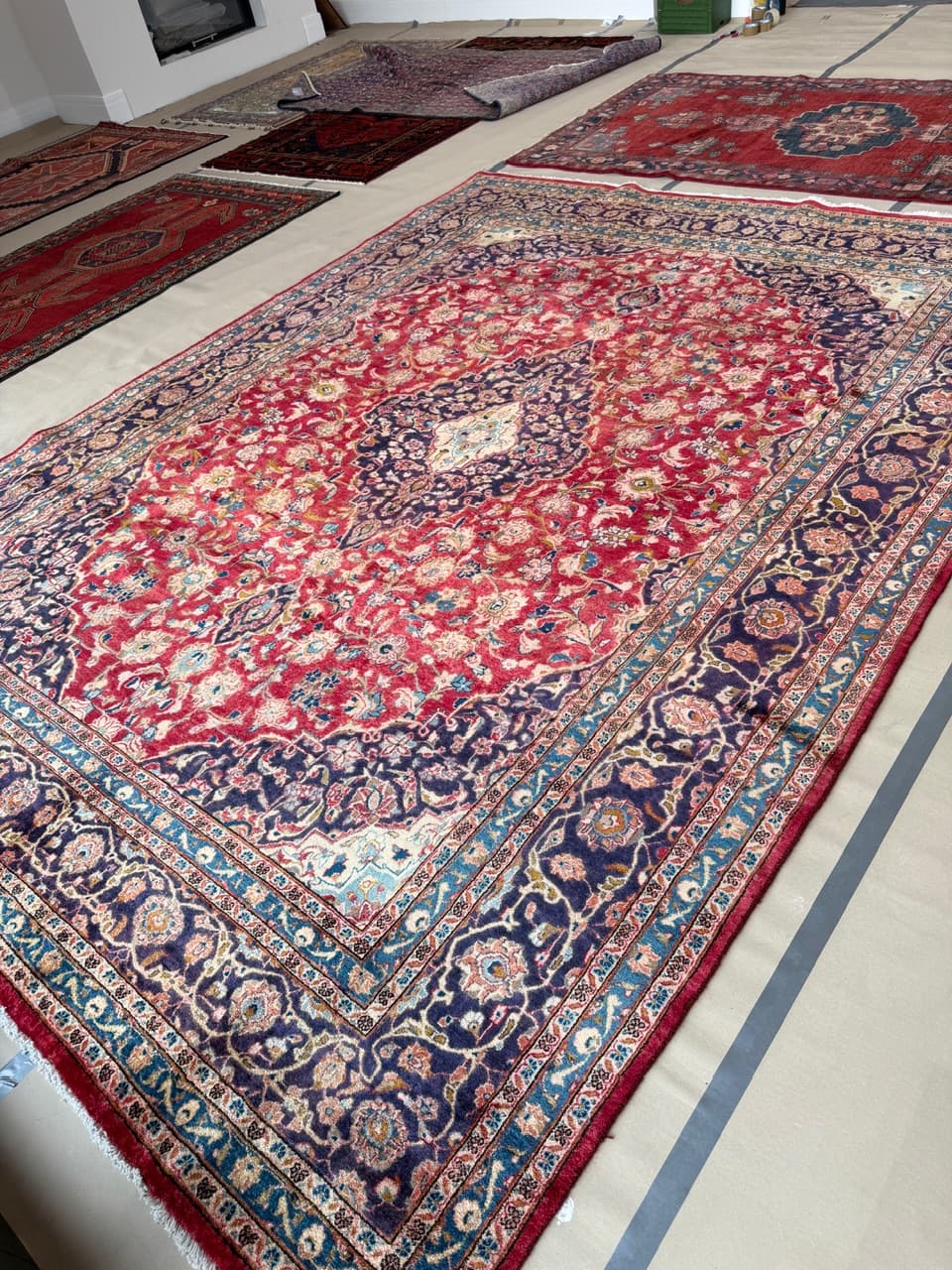 Rug Keshan 385x290 cm, multicolor wool, Iran - 222833