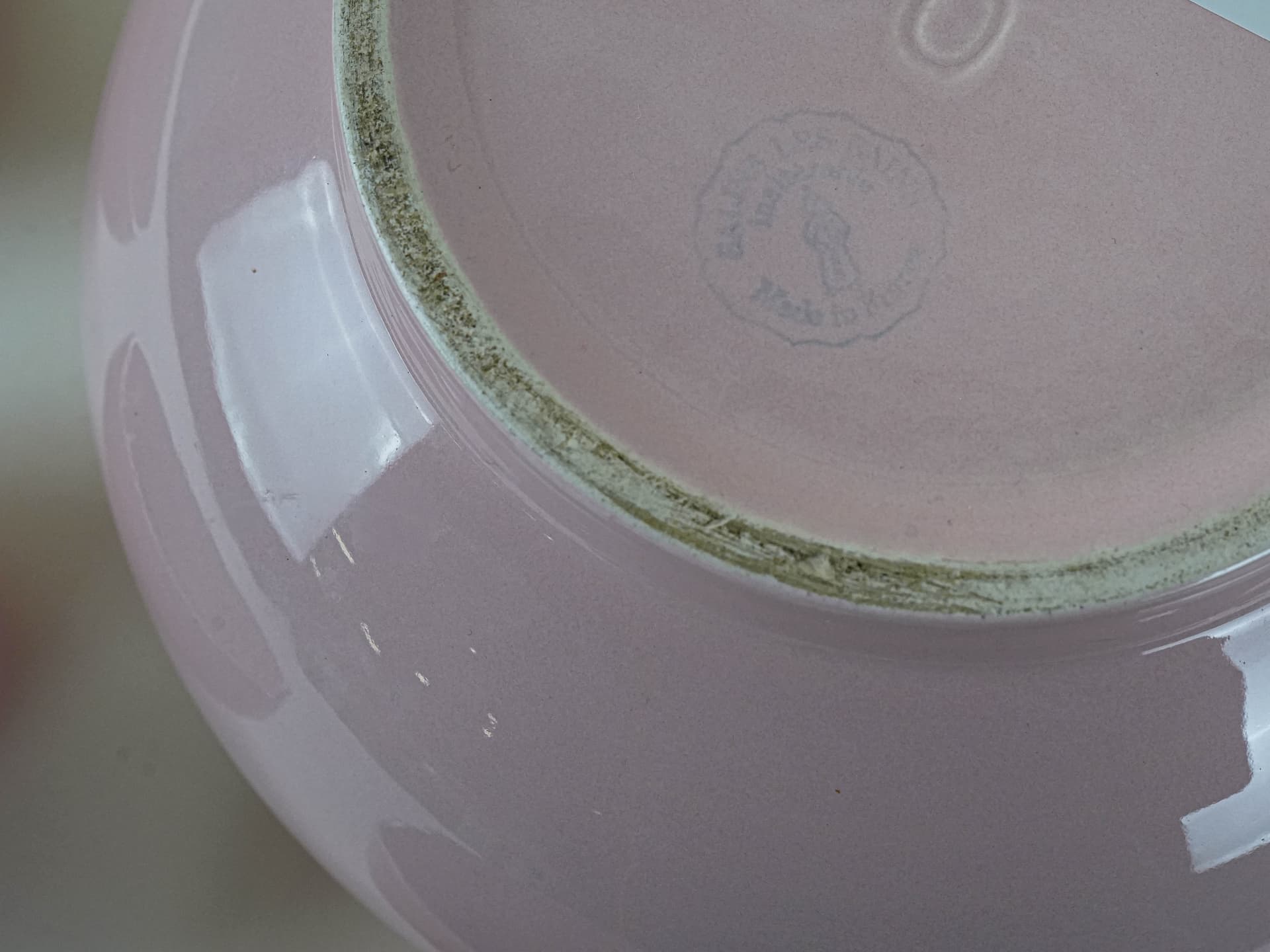 Set of bowls, pink ceramic, France, 1980s. - 222909