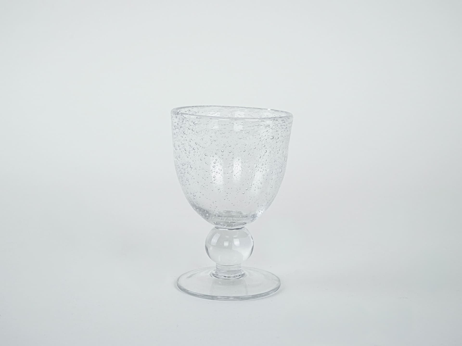 Komplet kieliszków, transparentne szkło, Włochy, lata 70. - 223042