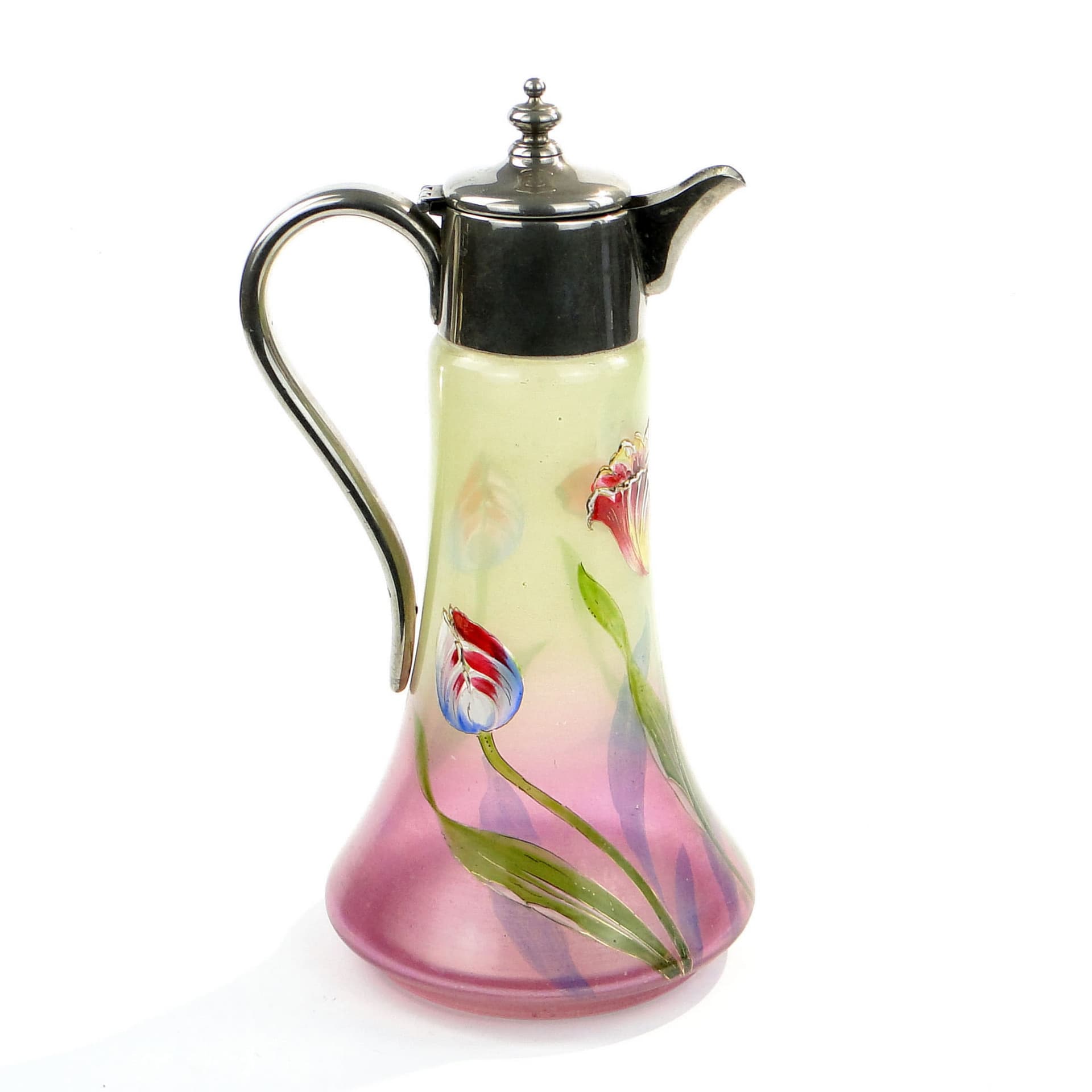 Dzban secesyjny, szkło multicolor, Legras, Francja, początek XX w. - 223129