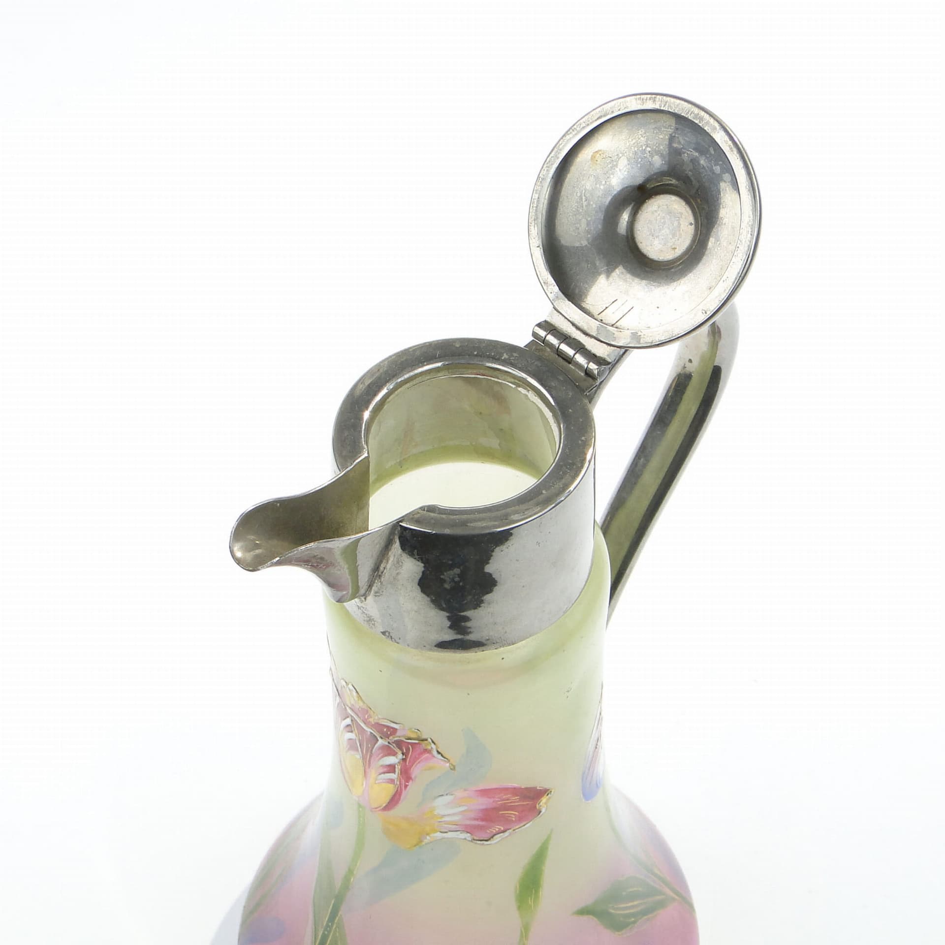 Dzban secesyjny, szkło multicolor, Legras, Francja, początek XX w. - 223136