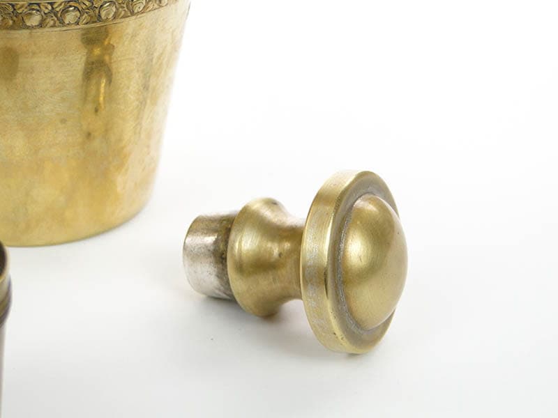 Art Nouveau Grappa Set, golden brass, Austria, early 20th c. - 223145