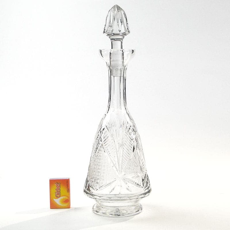 Wine decanter, transparent crystal, Poland, 1970s - 223172