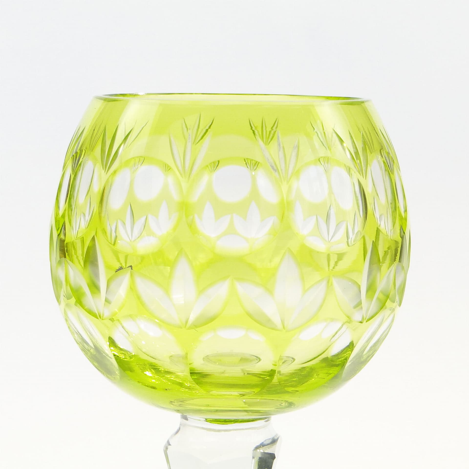 Kielich remer, zielony, kryształ, Austria, lata 30. - 223184