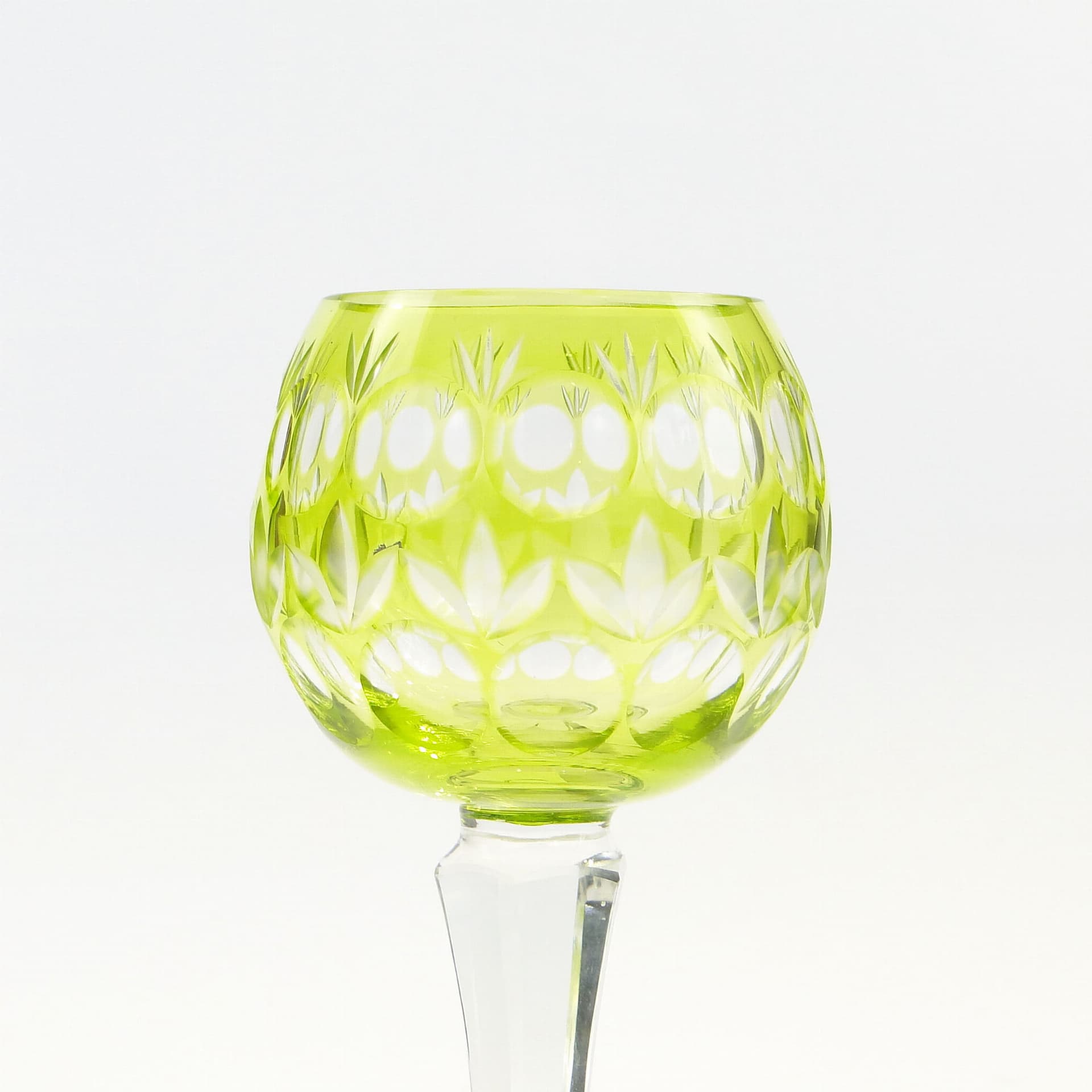 Kielich remer, zielony, kryształ, Austria, lata 30. - 223183