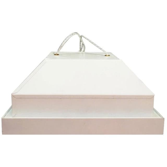 Ceiling lamp, white metal, Louis Poulsen, Denmark, 1970s. - DIMENSION