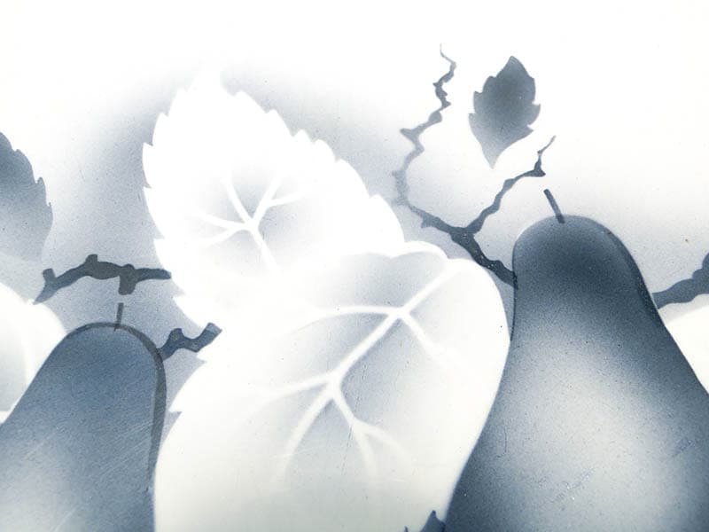 Taca secesyjna, szara, ceramika, mosiądz, Niemcy, lata 20. - 223220