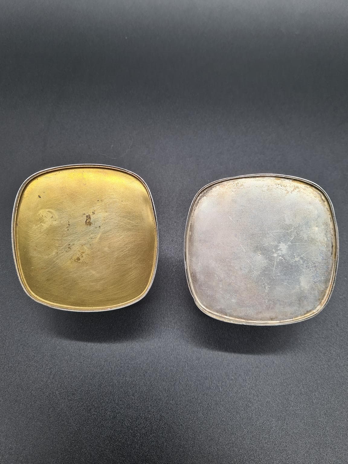 Para świeczników, Mid-Century Modern, srebrny, metal chromowany, WMF, Niemcy, lata 60. - 223233