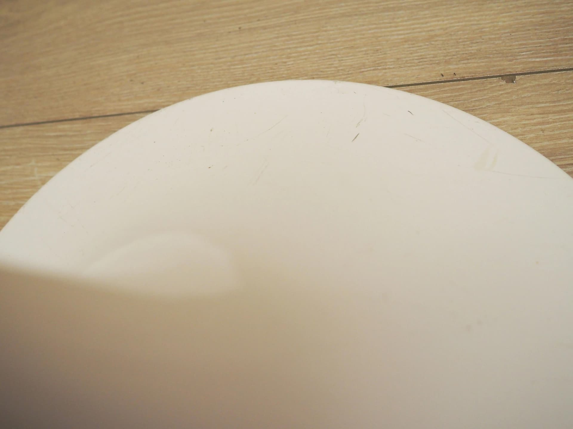 Lampa podłogowa Panthella, biały plastik, metal, proj. V. Panton, Louis Poulsen, Dania, lata 70. - 16148