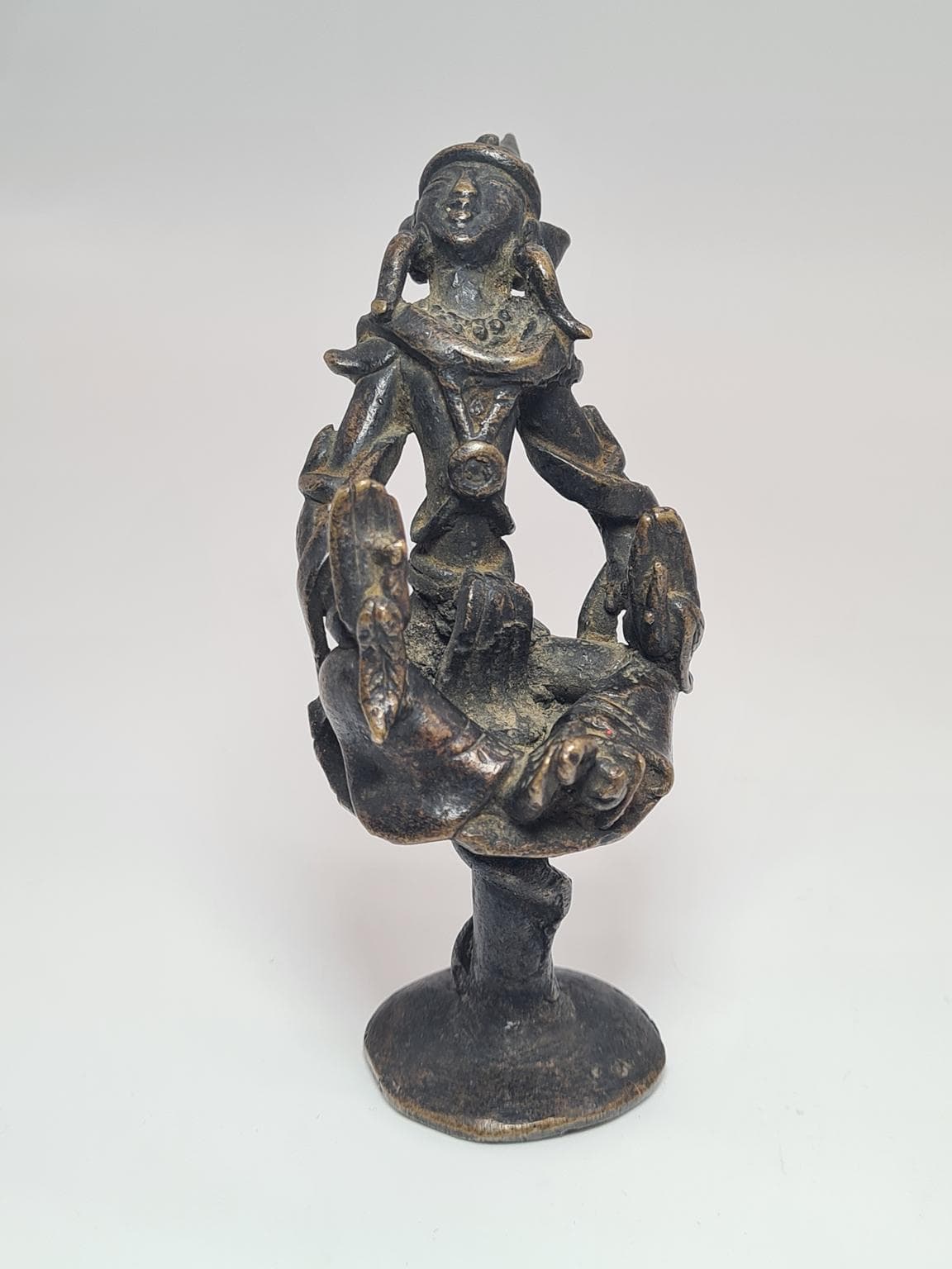 Figurka orientalna, brąz ciemny, brąz, ok. 1900 - 223329