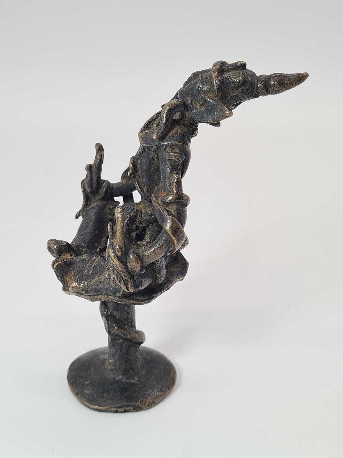 Figurka orientalna, brąz ciemny, brąz, ok. 1900 - 223324