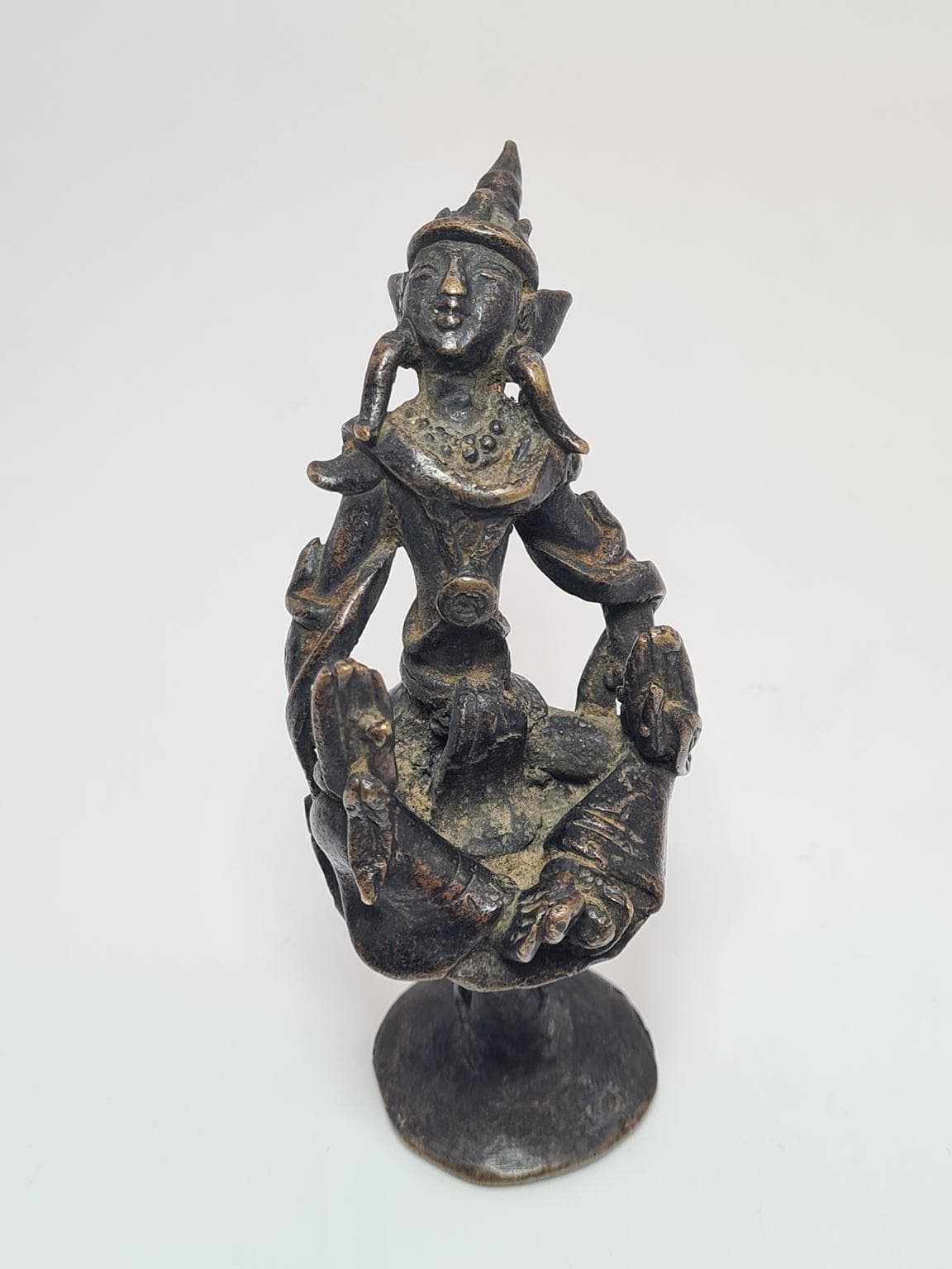 Figurka orientalna, brąz ciemny, brąz, ok. 1900 - 223318