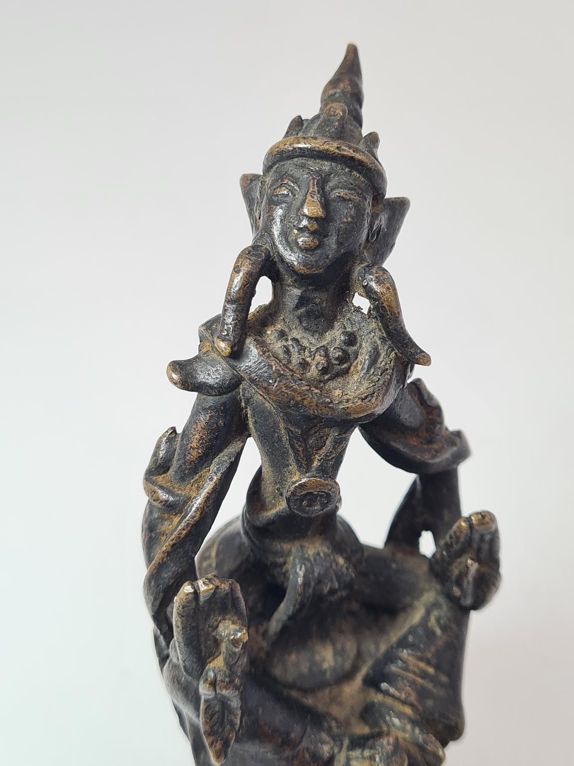 Figurka orientalna, brąz ciemny, brąz, ok. 1900 - 223327