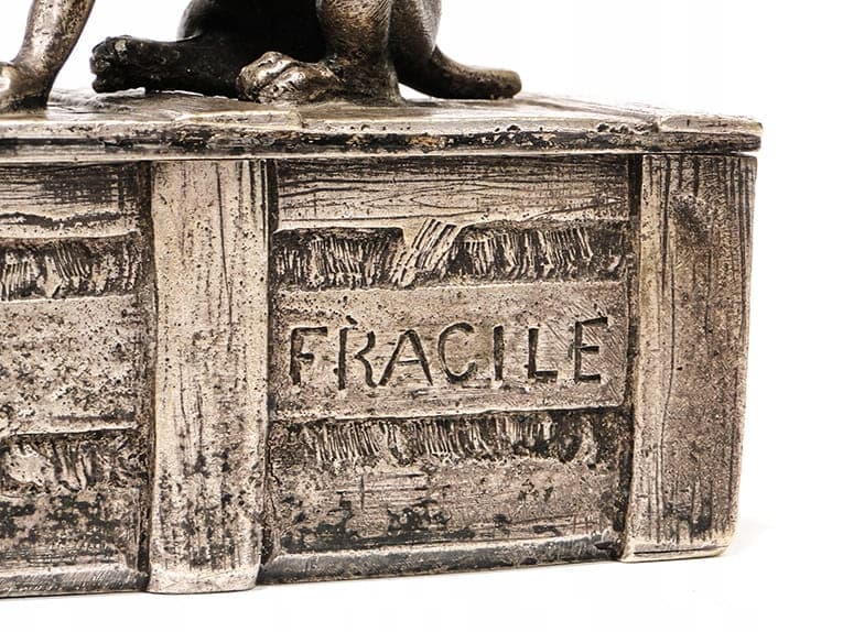 Decorative casket, Realism, silvered bronze silver, France, 19th century - 223424