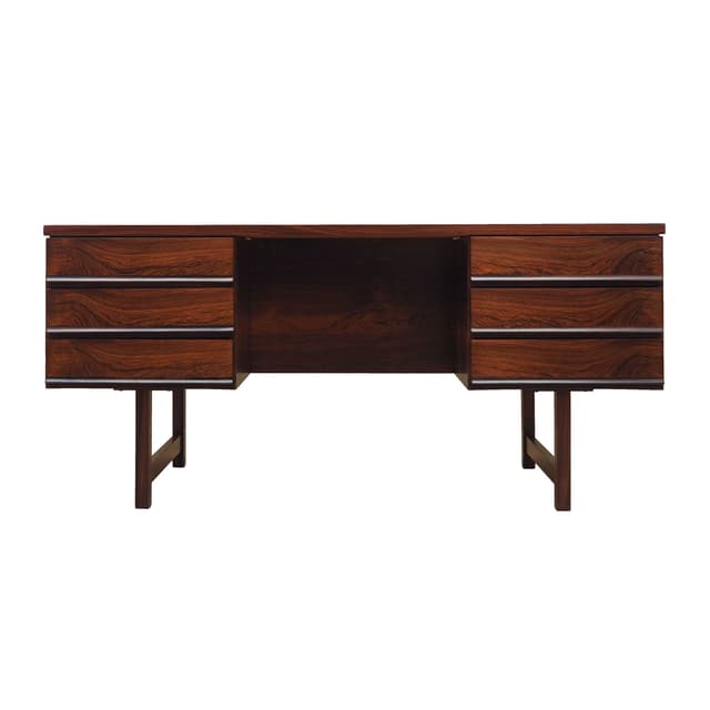 Desk, dark rosewood, Denmark, 1970s. - DIMENSION