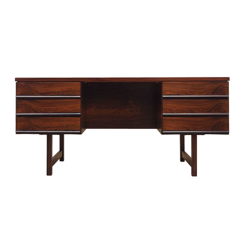 Desk, dark rosewood, Denmark, 1970s.
